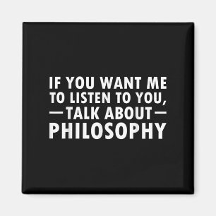Filosofie Grappig Gift Filosoof Quote Student Te Magneet
