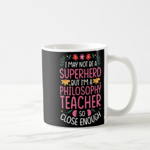 Filosofie Leraar Grappige Held Quote Koffiemok