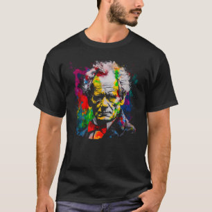 Filosofie merk Arthur Schopenhauer German Philos T-shirt
