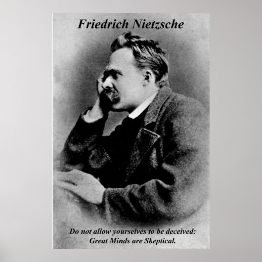 Filosofie Posters Friedrich Nietzsche Great Minds (Voorkant)