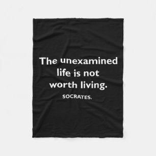 Filosofie, Quote, Grappig, Intellectueel, Filosoof Fleece Deken