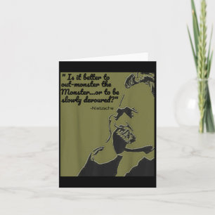 Filosofie Quote Shirt, Nietzsche Quote Shirt Kaart