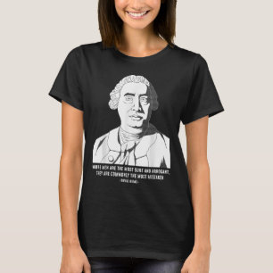 Filosofie Quote Skepticus David Hume T-shirt