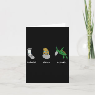 Filosofie Socrates Plato Aristoteles Design voor P Kaart