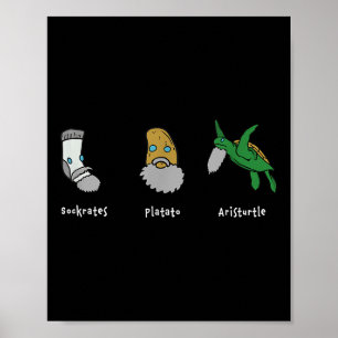 Filosofie Socrates Plato Aristoteles Design voor P Poster