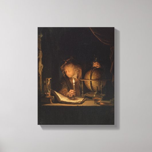Filosoof Alchemist in het laboratorium Canvas Afdruk (Voorkant)