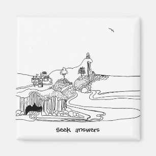 Filosoof - de wijze zoekt antwoorden magneet