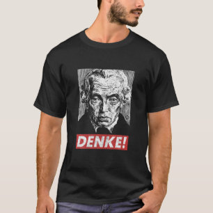 Filosoof Immanuel Kant Denke Think Sapere Aude T-shirt