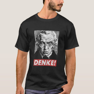 Filosoof Immanuel Kant Denke Think Sapere Aude T-shirt