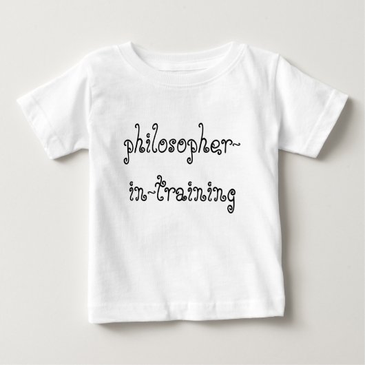 Filosoof in opleiding baby shirt (Voorkant)