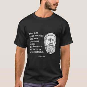 Filosoof Plato Quote - Filosofie Student Nerd T-shirt