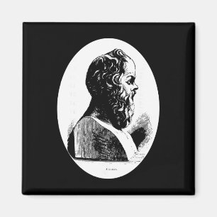Filosoof Socrates Filosofie Leraar Cadeau Grieks Magneet