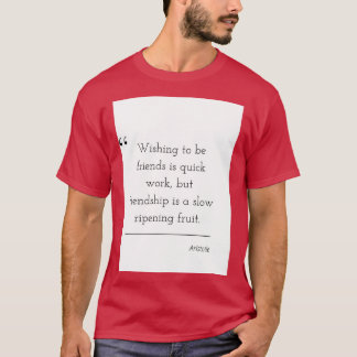 Filosophy Quote Aristoteles T-shirt