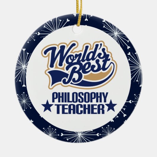 Filosophy Teacher Gift Ornament (Voorkant)