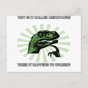 Filosoraptor Menopauze Briefkaart