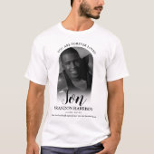 Fils adoré pour toujours | Photo Mémorial T-Shirt (Devant)