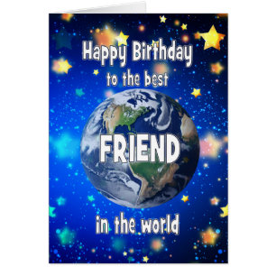 Fils Ami Dans Le Monde Anniversaire