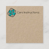 Fils Carrés/Crochet/Tricot Cartes de visite (Dos)