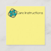 Fils Carrés/Crochet/Tricot Cartes de visite (Dos)