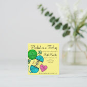 Fils Carrés/Crochet/Tricot Cartes de visite (Debout devant)