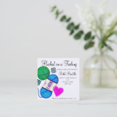 Fils Carrés/Crochet/Tricot Cartes de visite (Debout devant)