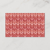 Fils/Crochet/Tricot Carte de visite (Dos)