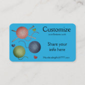 Fils/Crochet/Tricot Carte de visite (Devant)