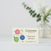 Fils/Crochet/Tricot Carte de visite (Debout devant)