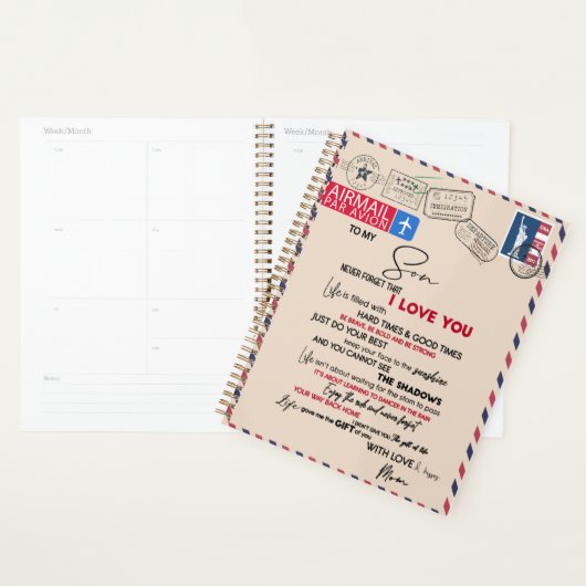 Fils d'amour | À Mon Fils N'Oublie Jamais Que Je T (Devant avec enveloppe)