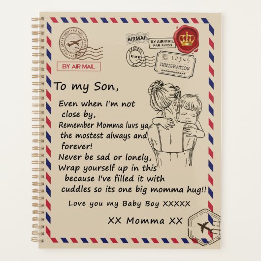 Fils d'amour | Lettre À Ma Fille Vous Aime Bébé Ga (Devant)