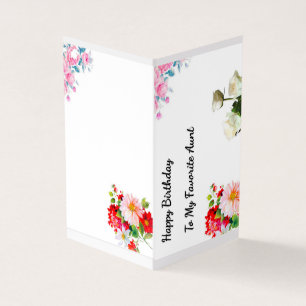 Fils d'anniversaire à la tante préférée