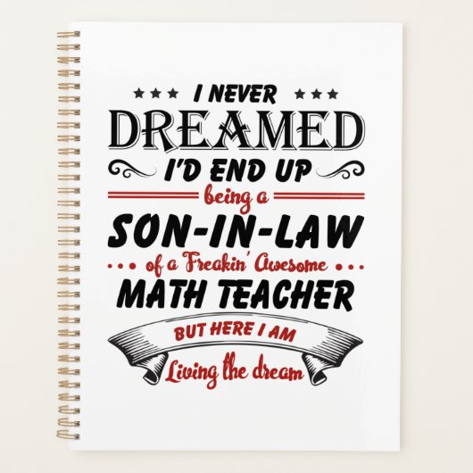 Fils Dans La Loi De Magnifique Enseignant Math (Devant)