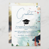 Fils de diplôme I Colorful Faire-part (Devant / Derrière)