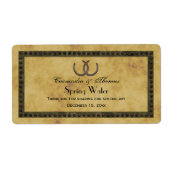 Fils de fer à cheval rustique du Étiquette d'eau B (Devant)