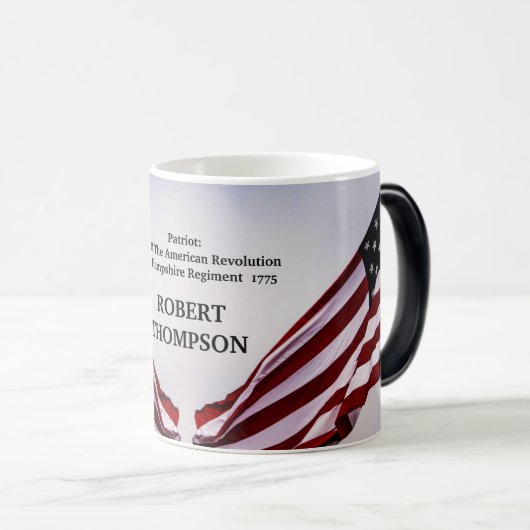 Fils De La Révolution Américaine - Mug Généalogiqu (Devant droit)