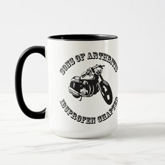 Fils De L'Arthrite - Vieux Vélo Combo Mug (Gauche)