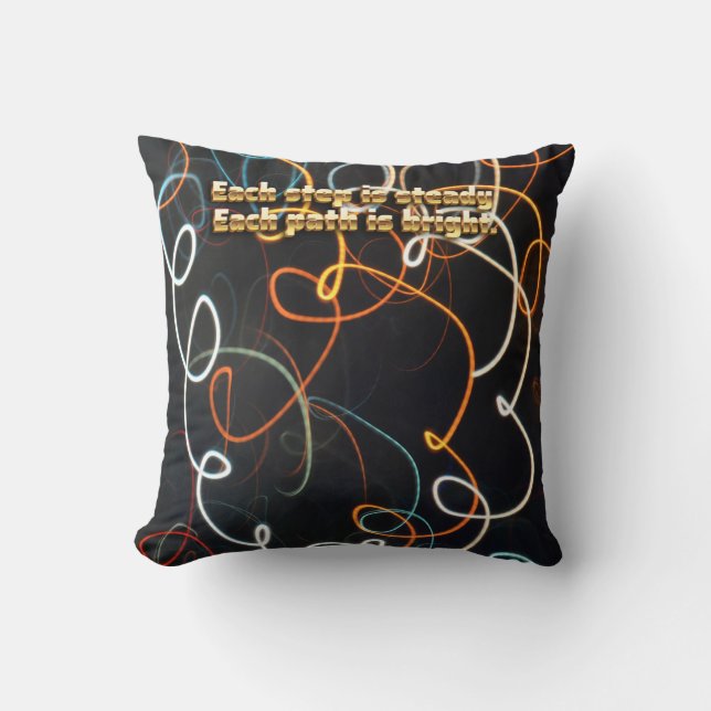 Fils de Mouvement • Coussin Décoratif (Recto)