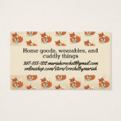 Fils de renard mignon tricot crochet homespun (Dos)