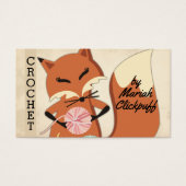 Fils de renard mignon tricot crochet homespun (Devant)