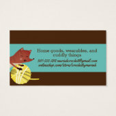 Fils de renard mignon tricot crochet homespun (Dos)