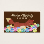 Fils de renard mignon tricot crochet homespun (Devant)