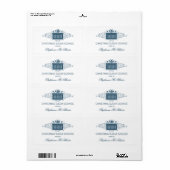 Fils de vacances Présents Étiquettes de cuisson, B (Feuille entière)