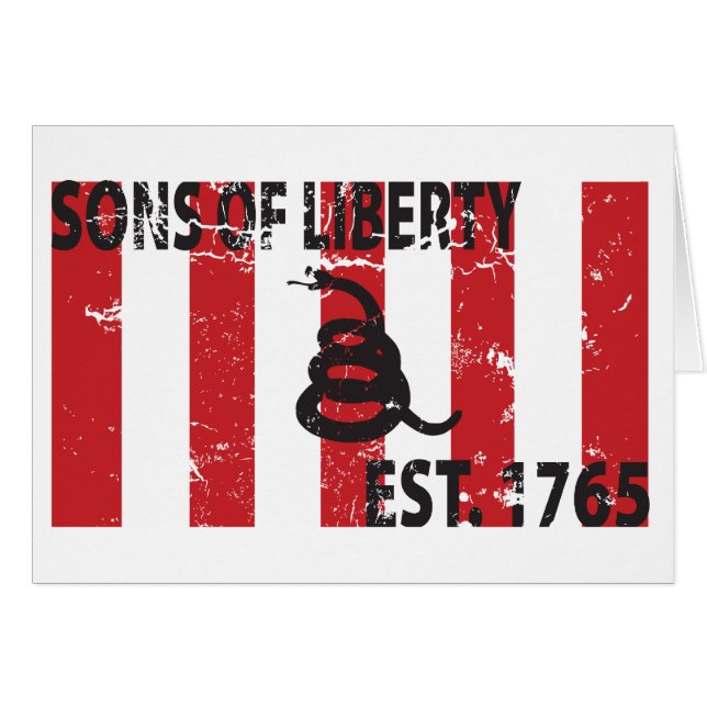 Fils d'est de liberté. 1765 (Devant horizontal)