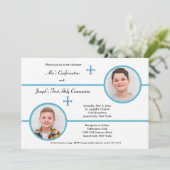 Fils Deux Frères Photo Invitation religieuse (Debout devant)