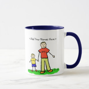 Fils et père (famille du père et du fils) Mug pers
