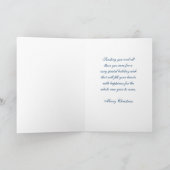 Fils et sa carte de Joyeux Noël de famille (Intérieur)