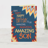 Fils Extraordinaire Anniversaire Carte d'Inspirété (Devant)