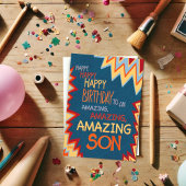 Fils Extraordinaire Anniversaire Carte d'Inspirété