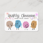 Fils mignon filés à la main tricot crochet carte d (Devant)