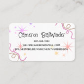 Fils mignon filés à la main tricot crochet carte d (Dos)